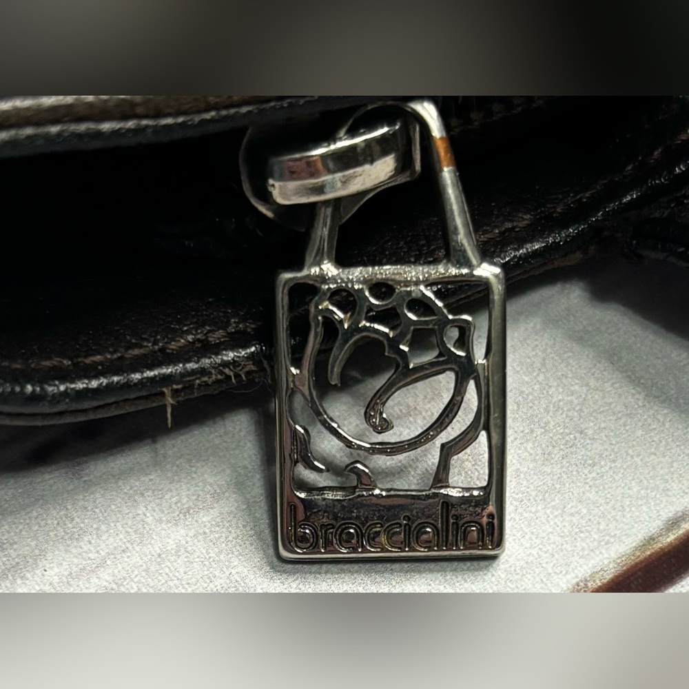 Braccialini Brown Suede Shoulder Bag - Picture 5 of 11